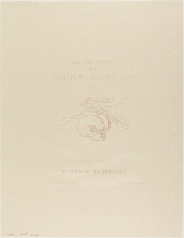 Frontispiece/Title Plate for the Tentation de St. Antoine