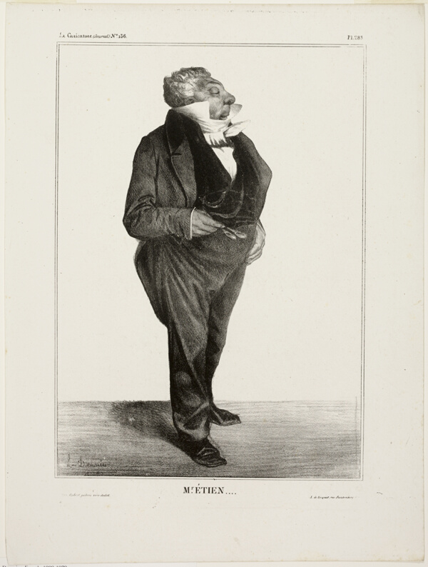 Mr. Étien...., plate 283 from Célébrités de la Caricature
