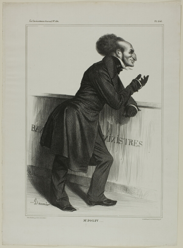 Mr. Joliv...., plate 346 from Célébrités de la Caricature