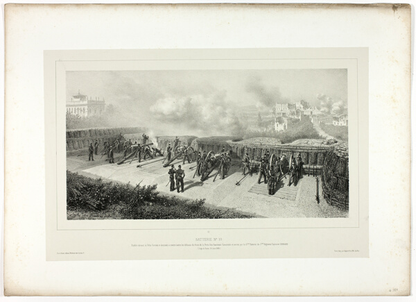 Battery no.10, from Souvenirs d’Italie: Expédition de Rome