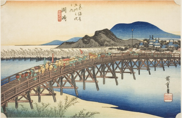 Okazaki: Yahagi Bridge (Okazaki, Yahagi no hashi), from the series 