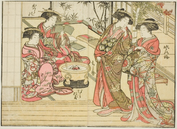 Courtesans of Otawaraya, from the book 