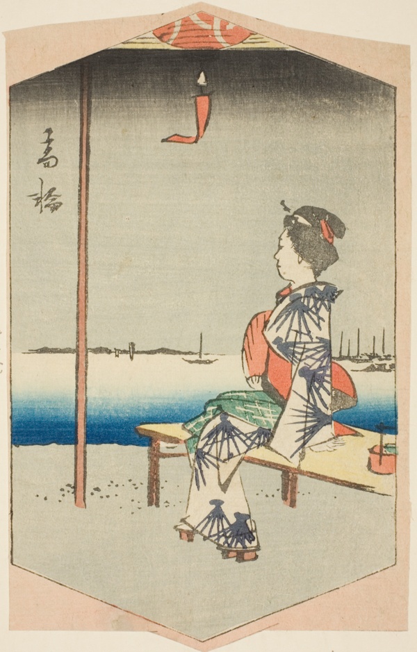 Takanawa, section of a sheet from the series 