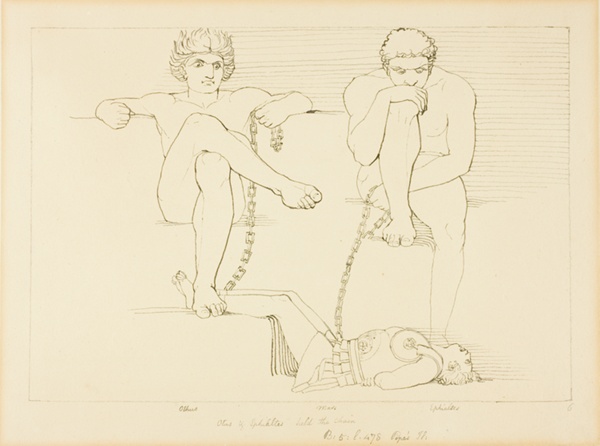 Othus and Ephialtes Holding Ares Captive