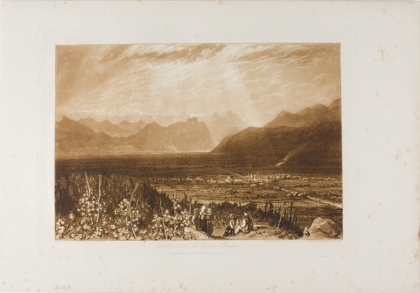 Chain of Alps from Grenoble to Chamberi, plate 40 from Liber Studiorum