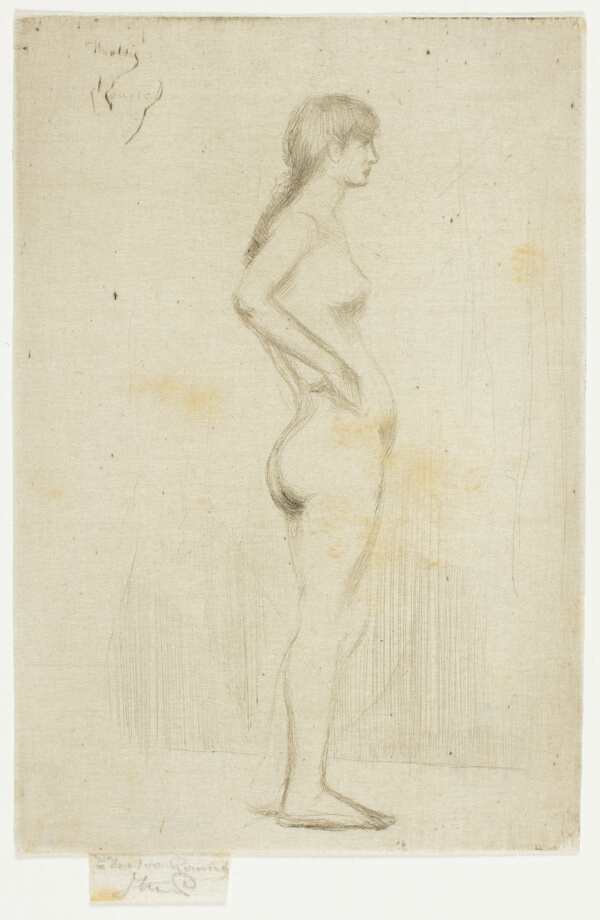 Study from the Nude of a Girl Standing