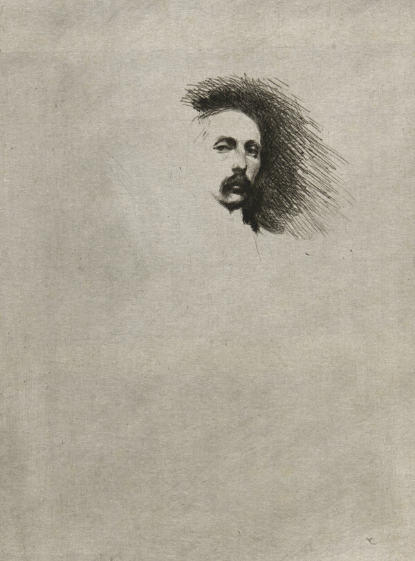 Portrait of Basil Gotto (Black and White Version)