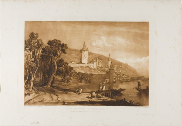 Ville de Thun, plate 59 from Liber Studiorum