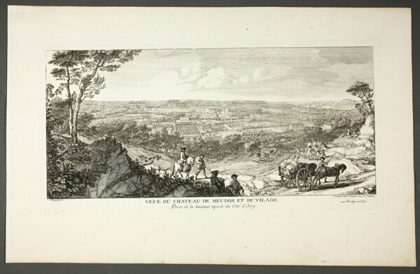View of Meudon Palace and Village