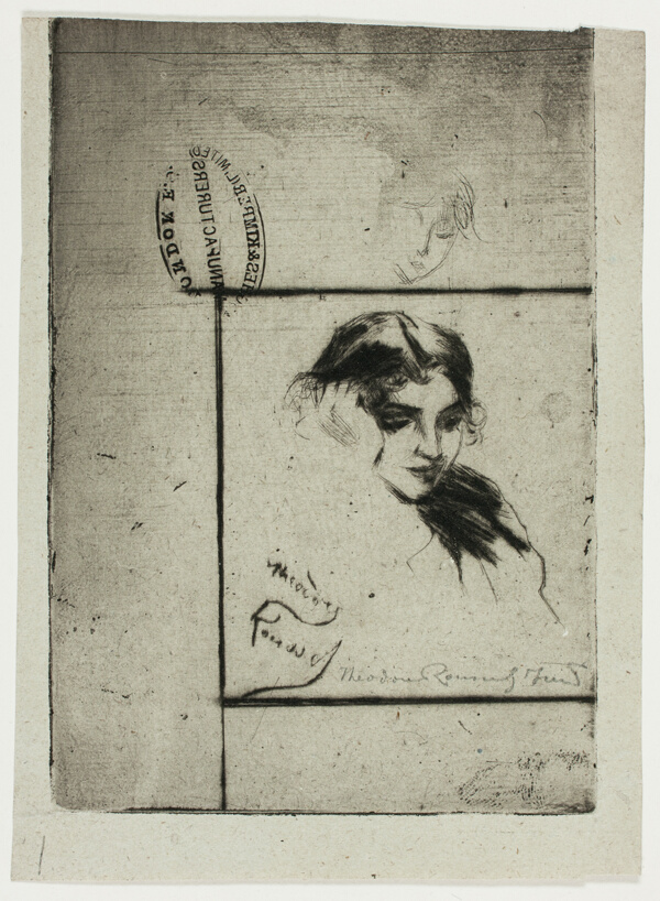 Head of a Girl Leaning on Her Hand