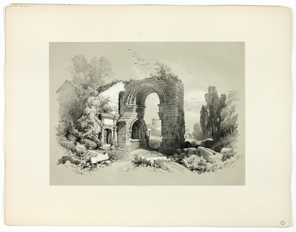 Aliscamps, W. Arles, from Picturesque Selections