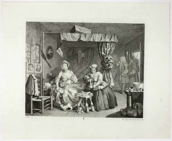 Plate three, from A Harlot's Progress