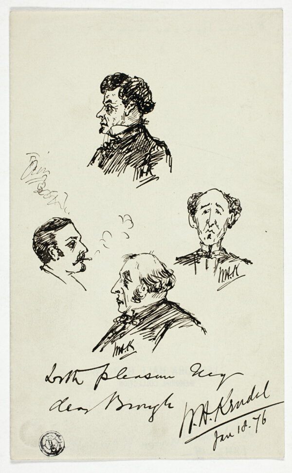 Four Small Portrait Heads