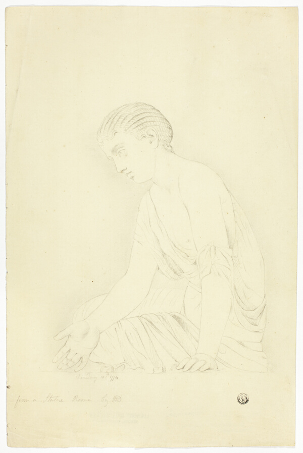 Statue of Seated Girl