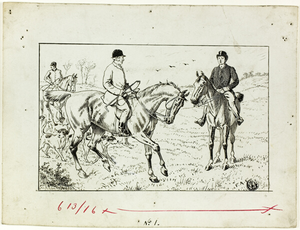 Three Riders at a Hunt