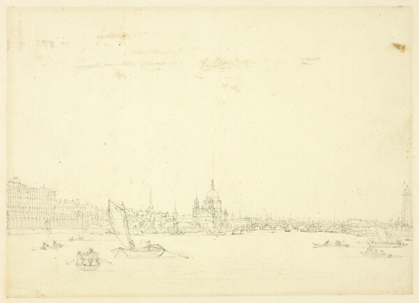 Study for View of London from the Thames