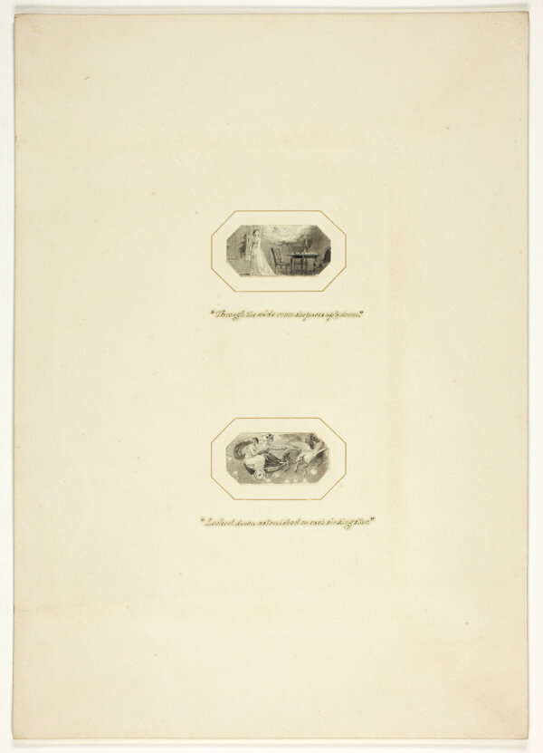 Study for a plate from The Triumphs of Temper, in the 1796 Royal Engagements Pocket Book