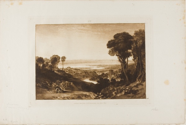 Junction of Severn and Wye, plate 28 from Liber Studiorum