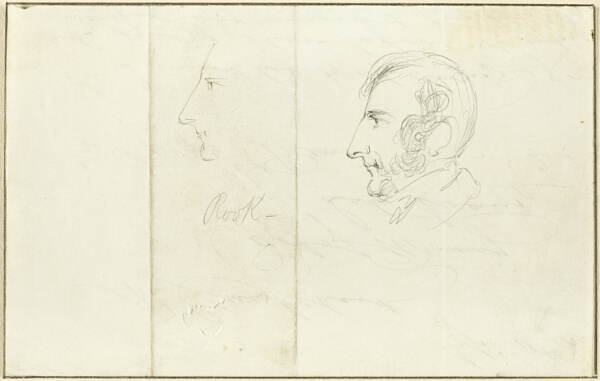 Two Self-Portraits in Profile