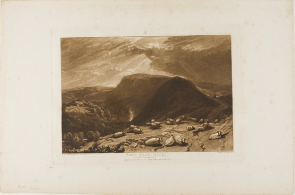 Hind Head Hill, plate 25 from Liber Studiorum
