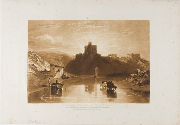 Norham Castle, plate 57 from Liber Studiorum