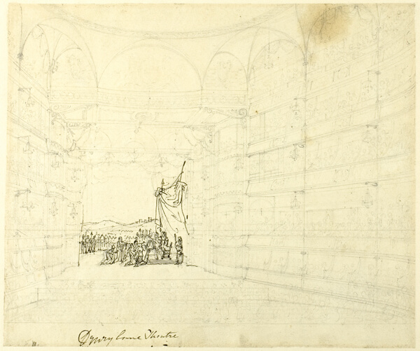 Study for Drurylane Theater, from Microcosm of London