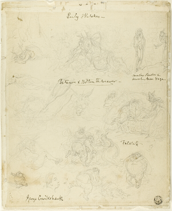 Early Sketches for Falstaff, Midsummer Night's Dream