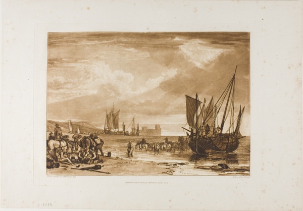 Scene on the French Coast, plate 4 from Liber Studiorum