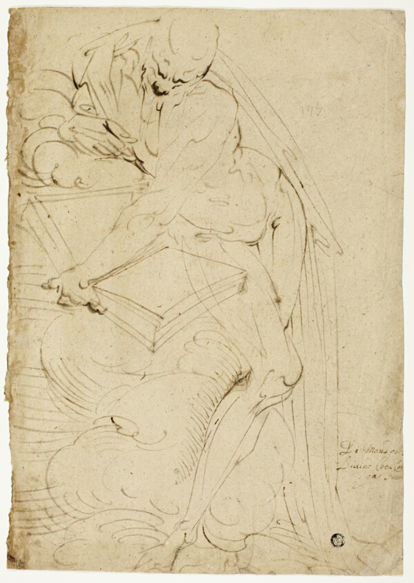 Standing Male Nude (Saint Jerome?) with Book