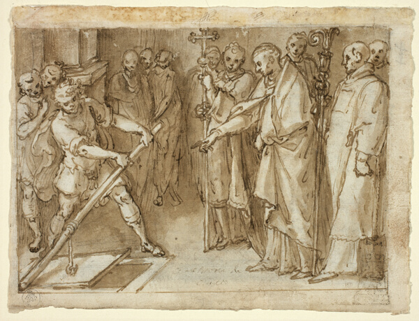 Saint Charles Borromeo Supervising the Opening of a Crypt