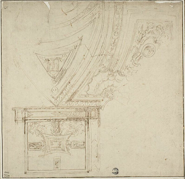 Ceiling Decoration with Grotesques
