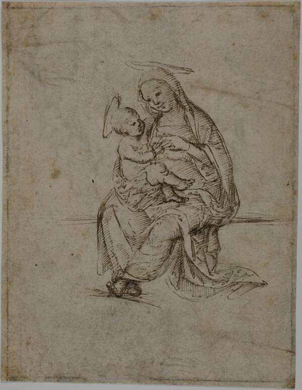 Virgin and Child (recto); Putti (verso)
