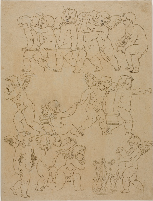 Putti Performing Tasks