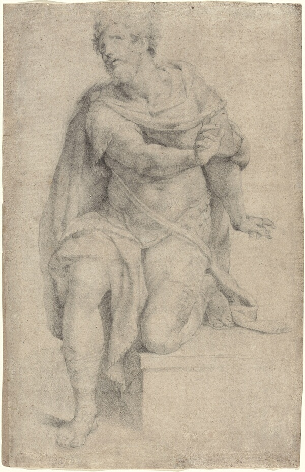 Study of a Kneeling Saint