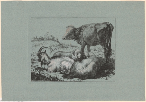 Plate 6, from The Set of 12 Pastorals Scenes