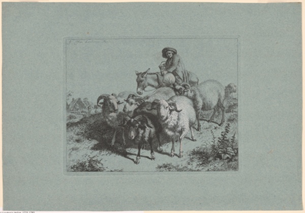 Plate 9, from The Set of 12 Pastorals Scenes