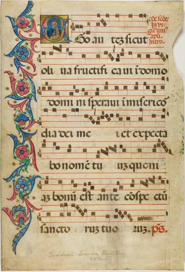 Saint Peter in a Historiated Initial 