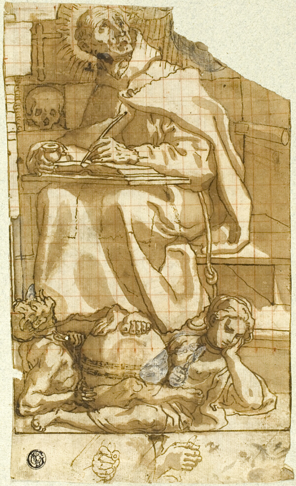 Saint Romuald or Saint Augustine in His Study