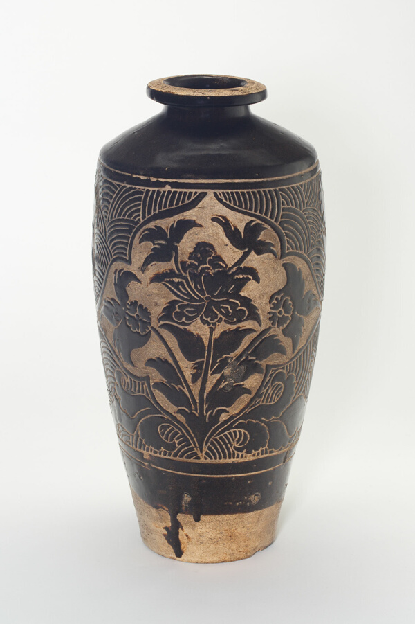Bottle Vase (Meiping) with Flowers