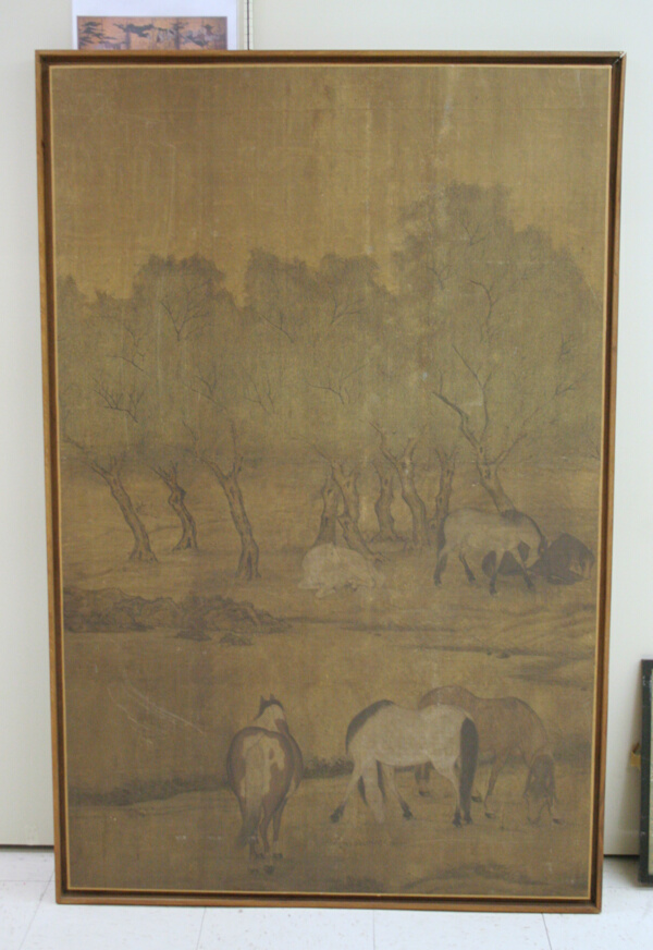 Six Horses Grazing