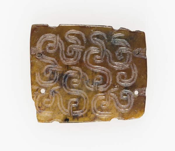 Plaque with Interlinked Scrolls