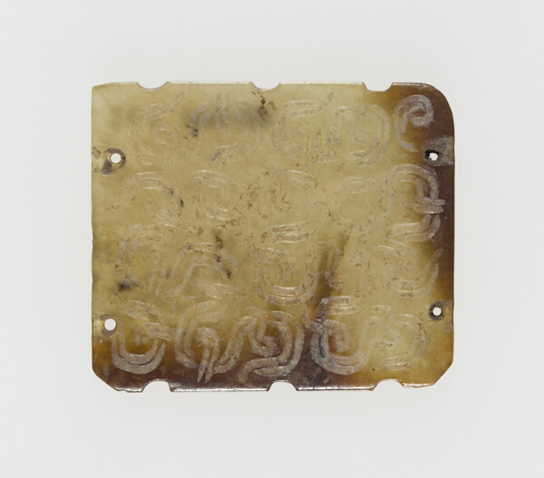 Plaque with Interlinked Scrolls
