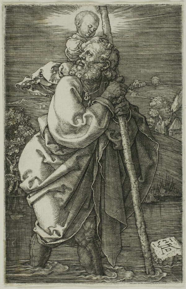 St. Christopher Facing to the Left