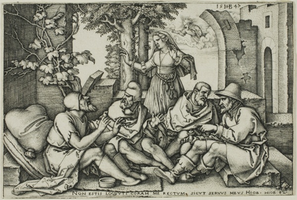 Job Conversing with His Friends
