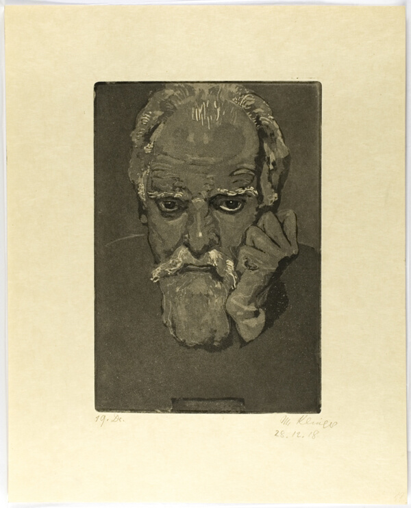 Self-Portrait with Fist to Face