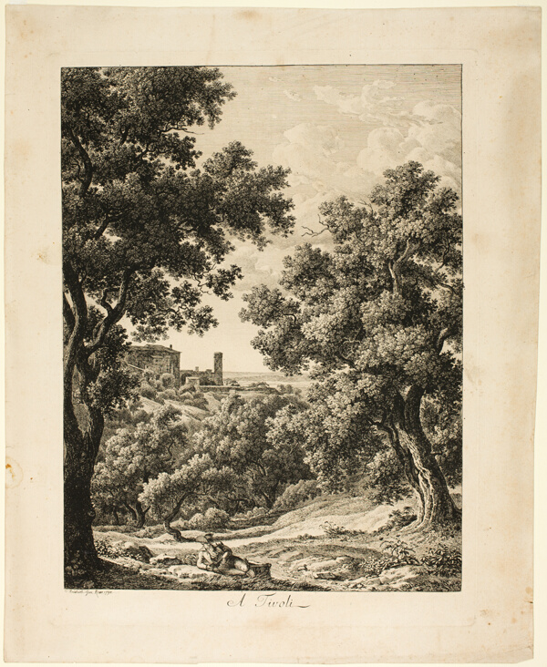 A Tivoli, from Malerisch Radierte Prospekte aus Italien
