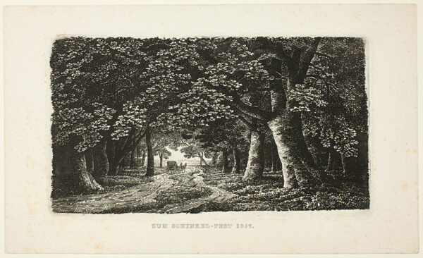 Woodland Path with a Coach