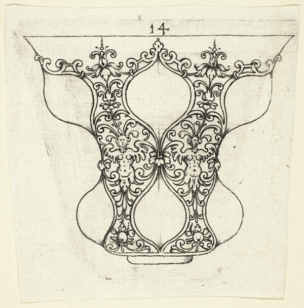 Plate 14, from twenty ornamental designs for goblets and beakers
