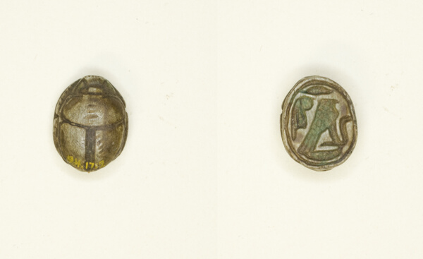 Scarab: Falcon with Cobra and Ma’at Feather