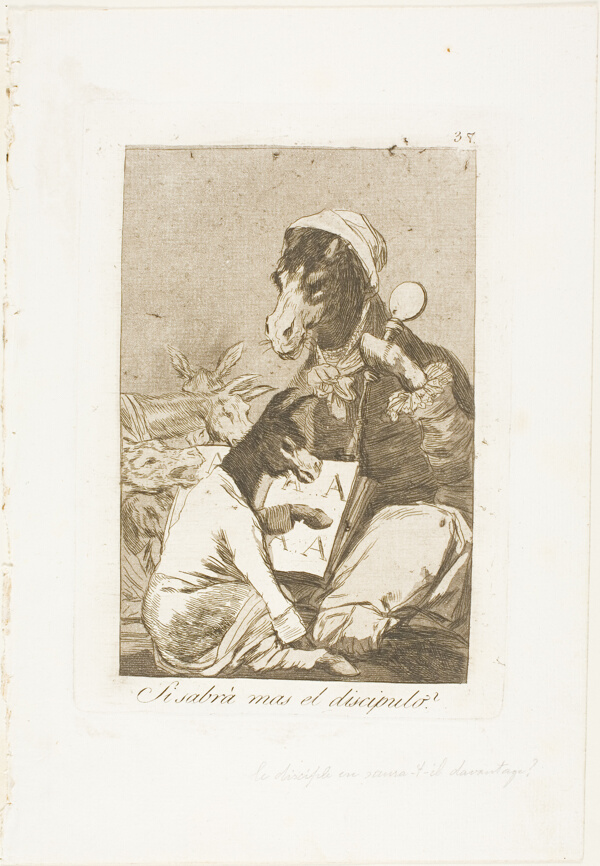 Might not the Pupil Know More?, plate 37 from Los Caprichos